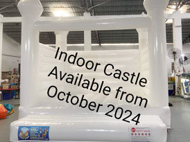 White indoor castle